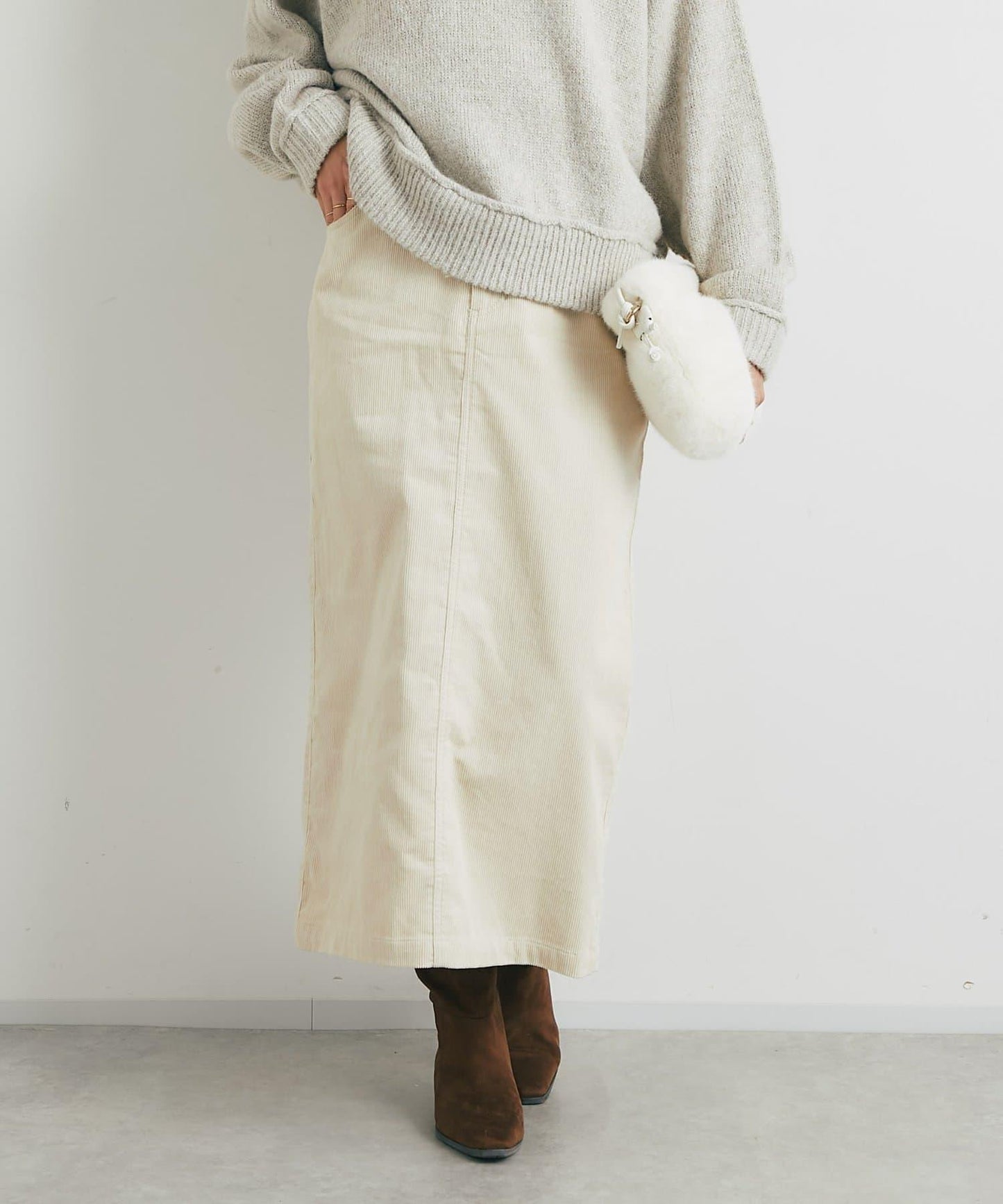 百搭燈芯絨長裙