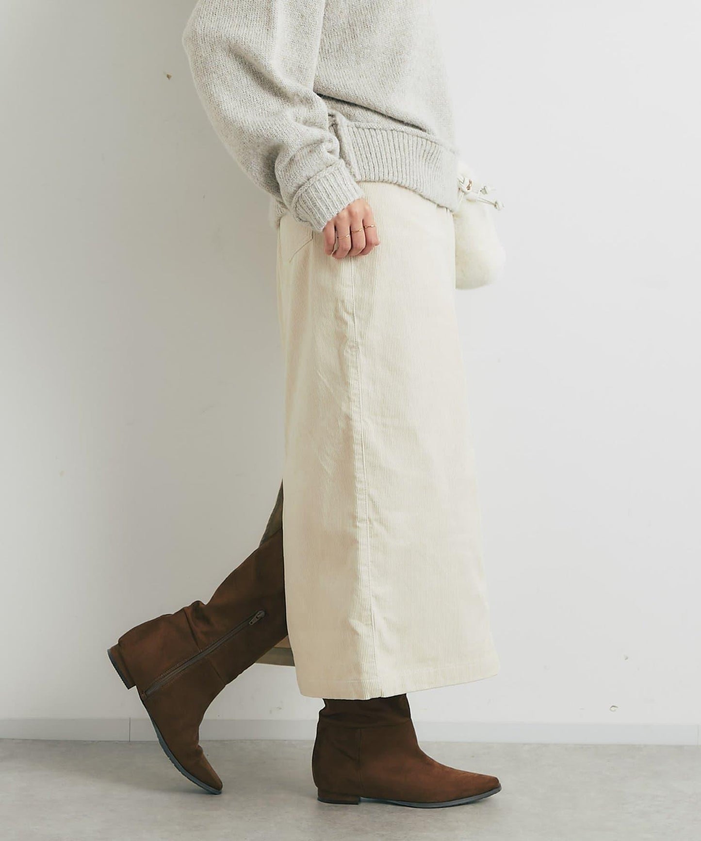 百搭燈芯絨長裙