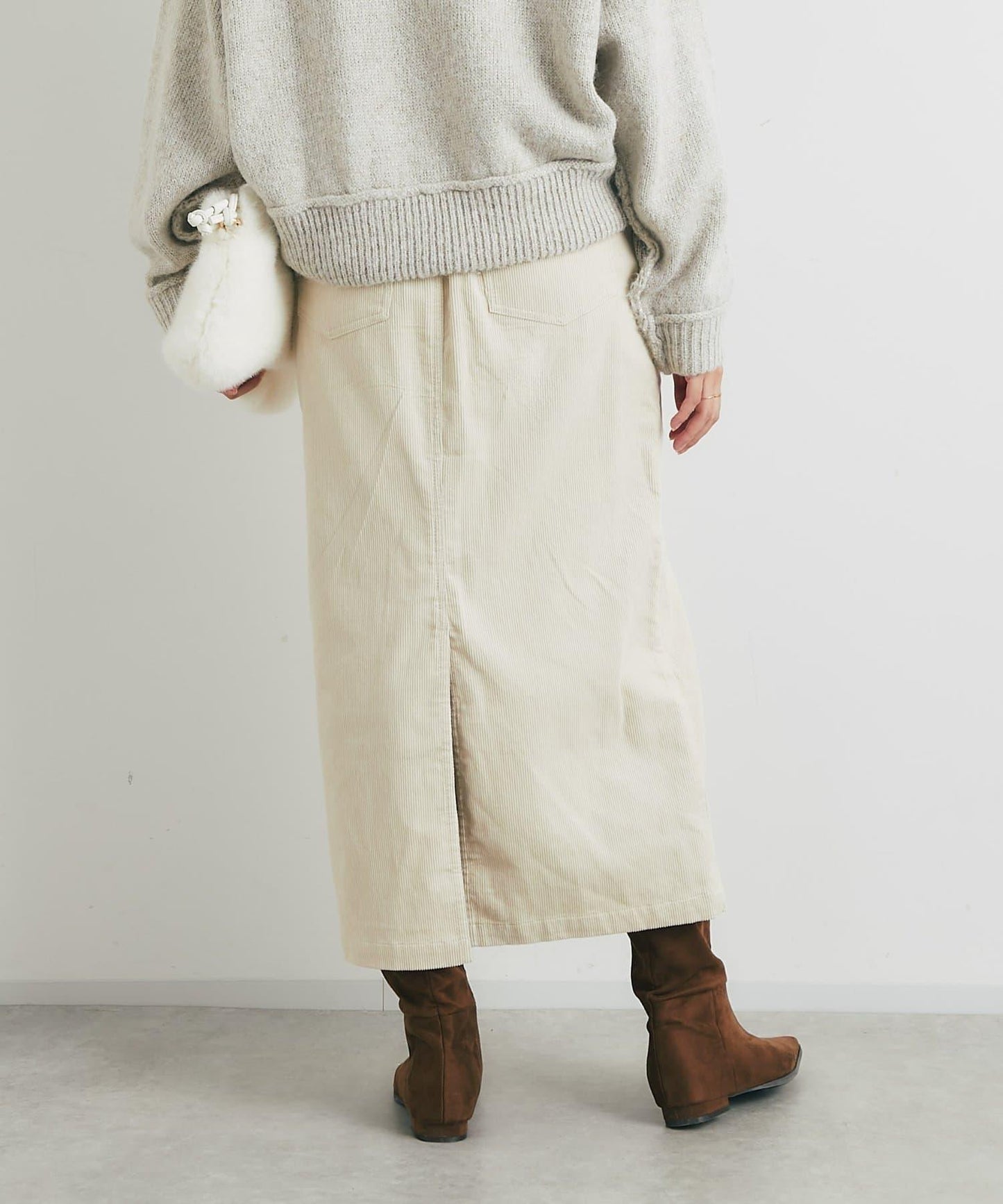 百搭燈芯絨長裙