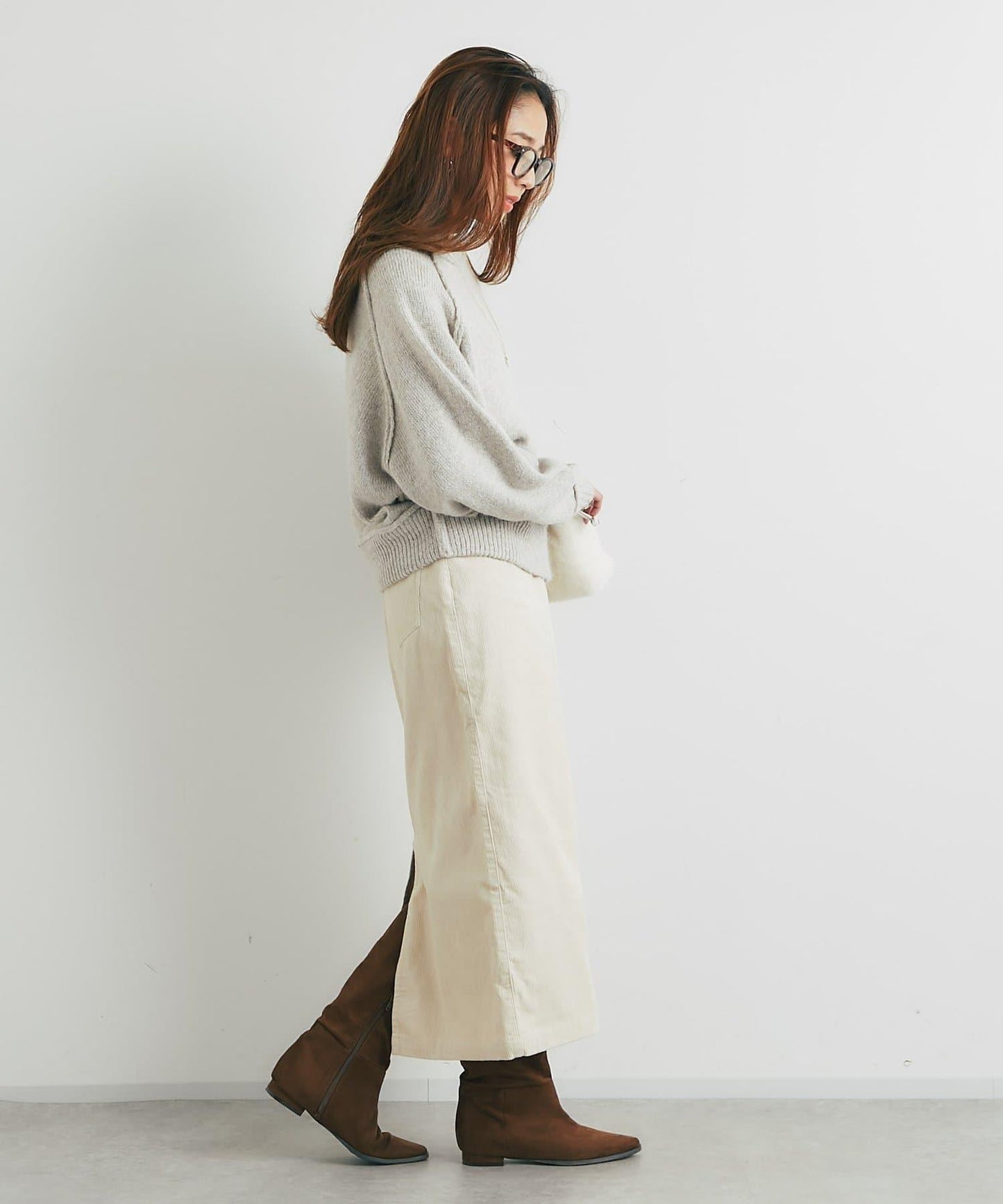 百搭燈芯絨長裙