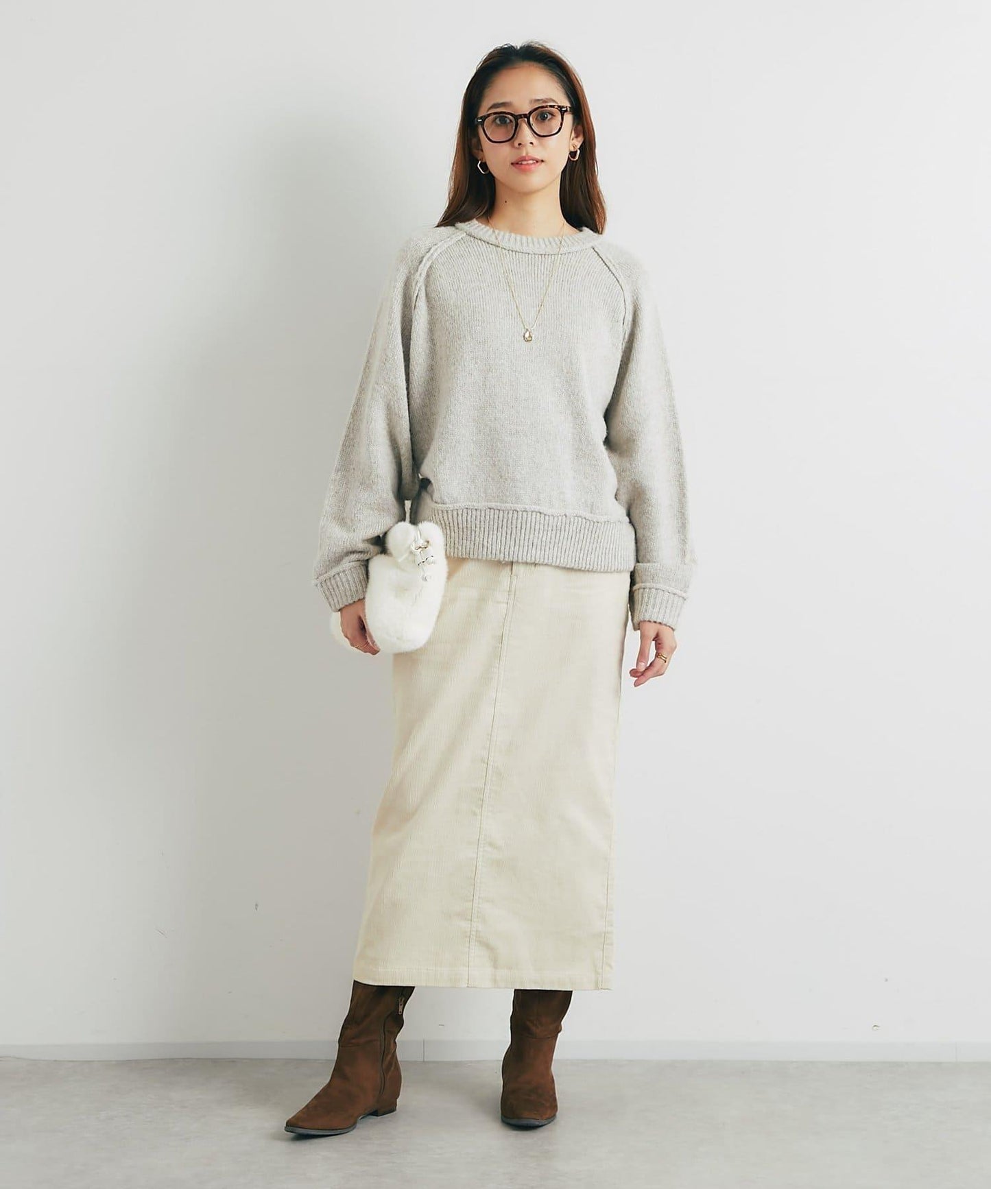 百搭燈芯絨長裙