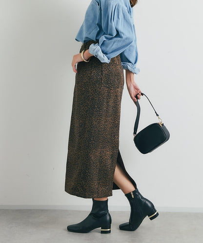 美麗剪影◎麂皮窄裙