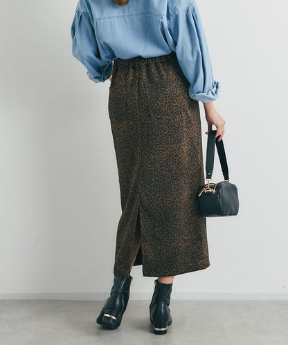 美麗剪影◎麂皮窄裙