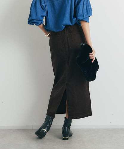 百搭燈芯絨長裙