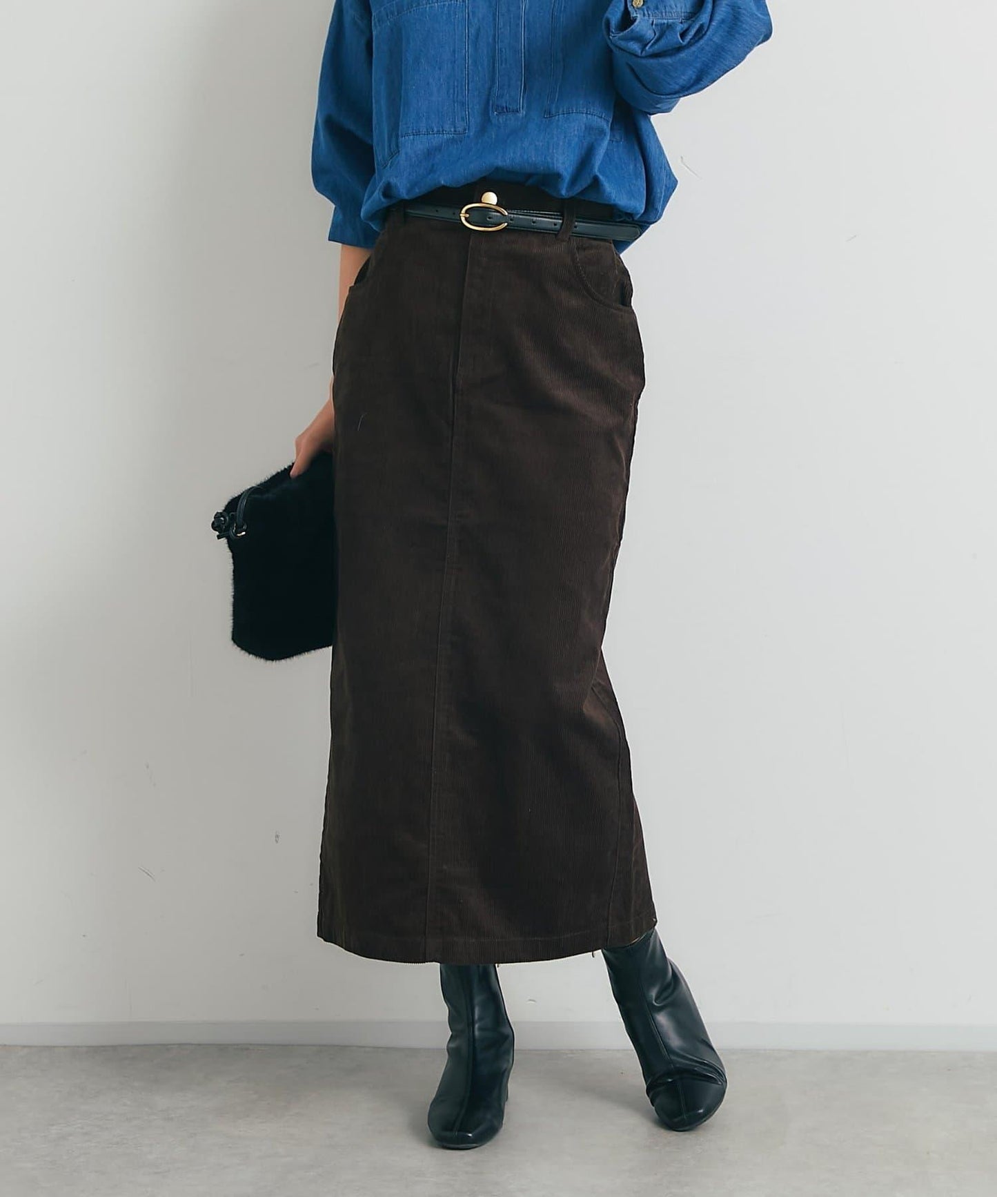 百搭燈芯絨長裙