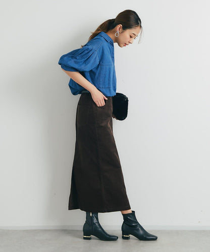 百搭燈芯絨長裙