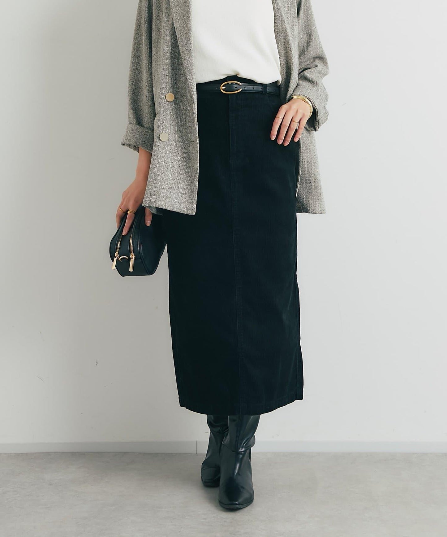 百搭燈芯絨長裙