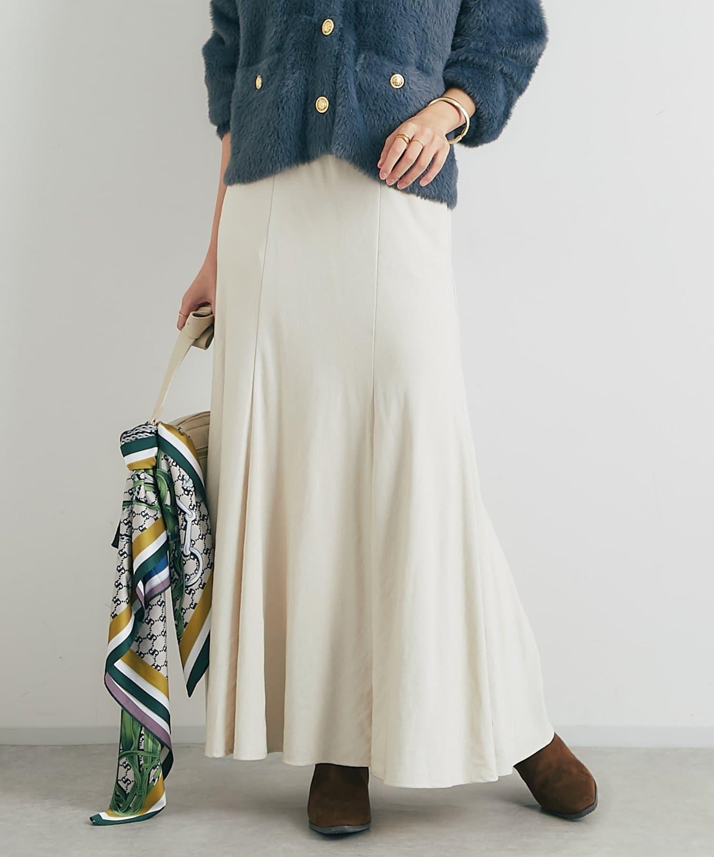 女性優雅版型褶皺美人魚裙