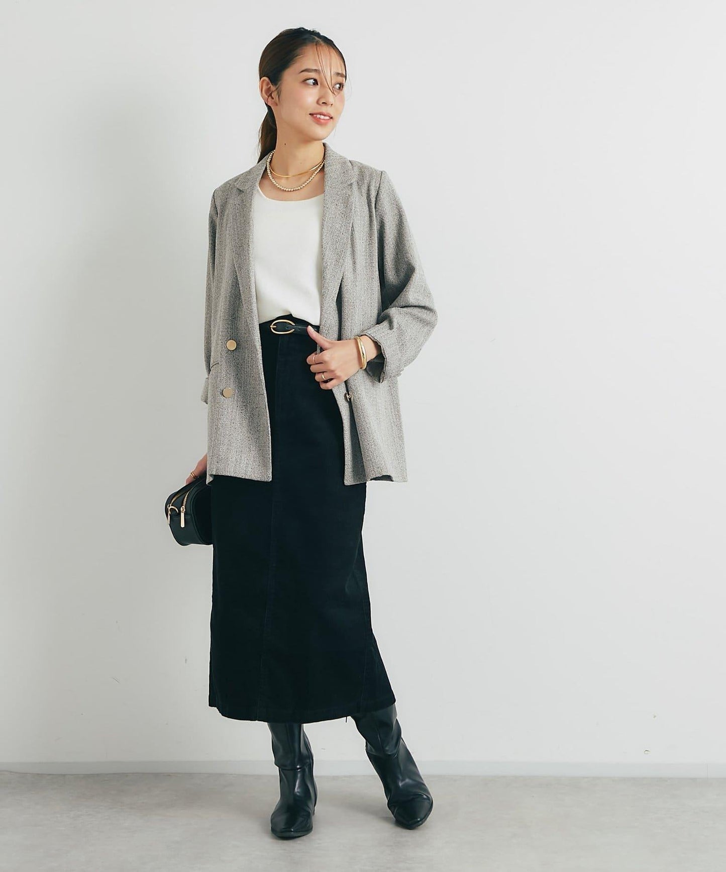 百搭燈芯絨長裙