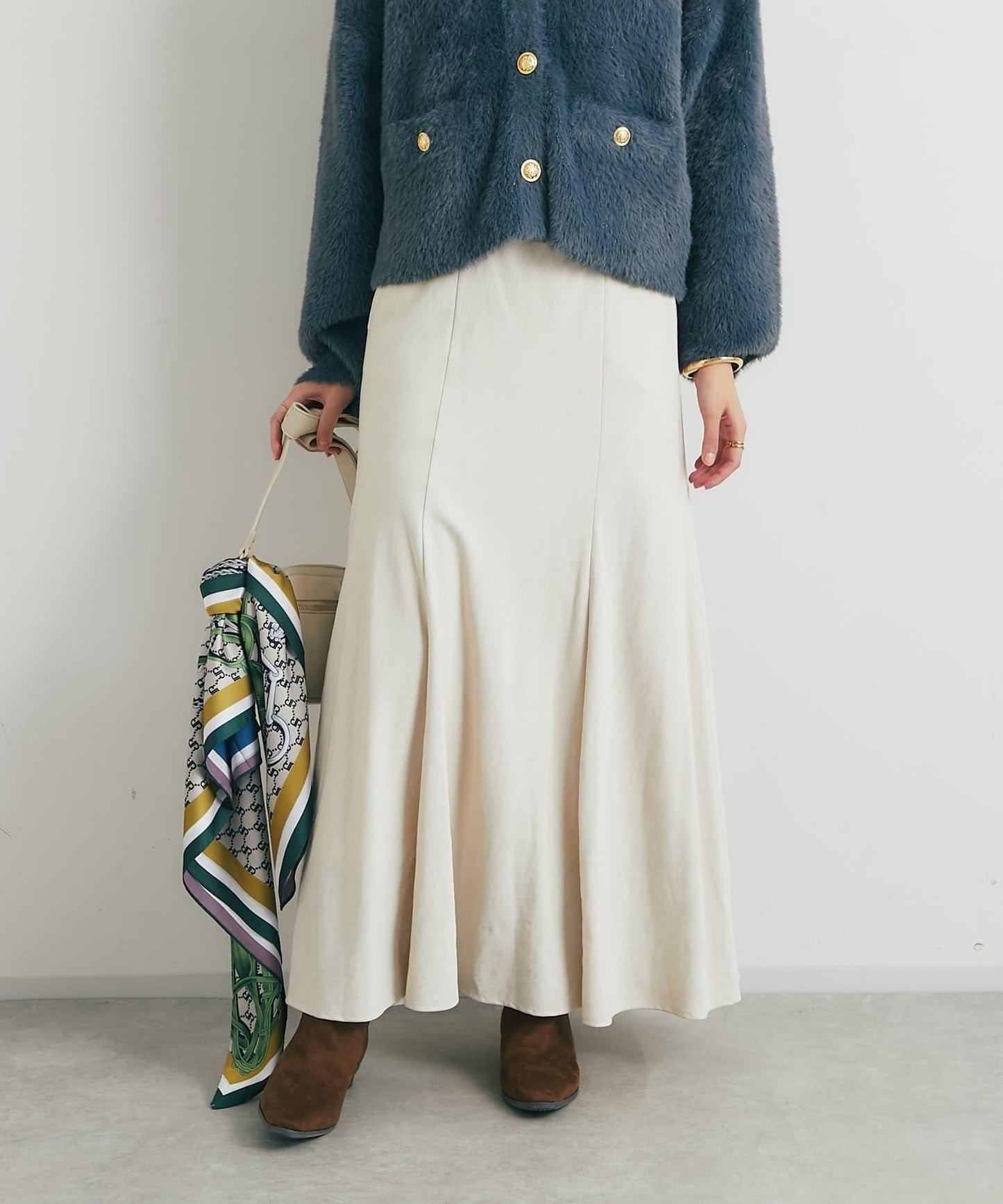 女性優雅版型褶皺美人魚裙