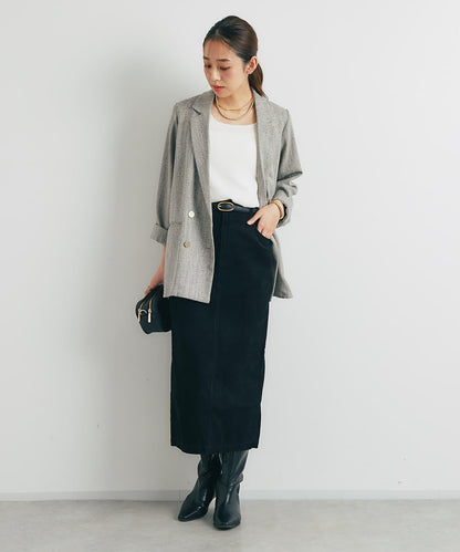 百搭燈芯絨長裙