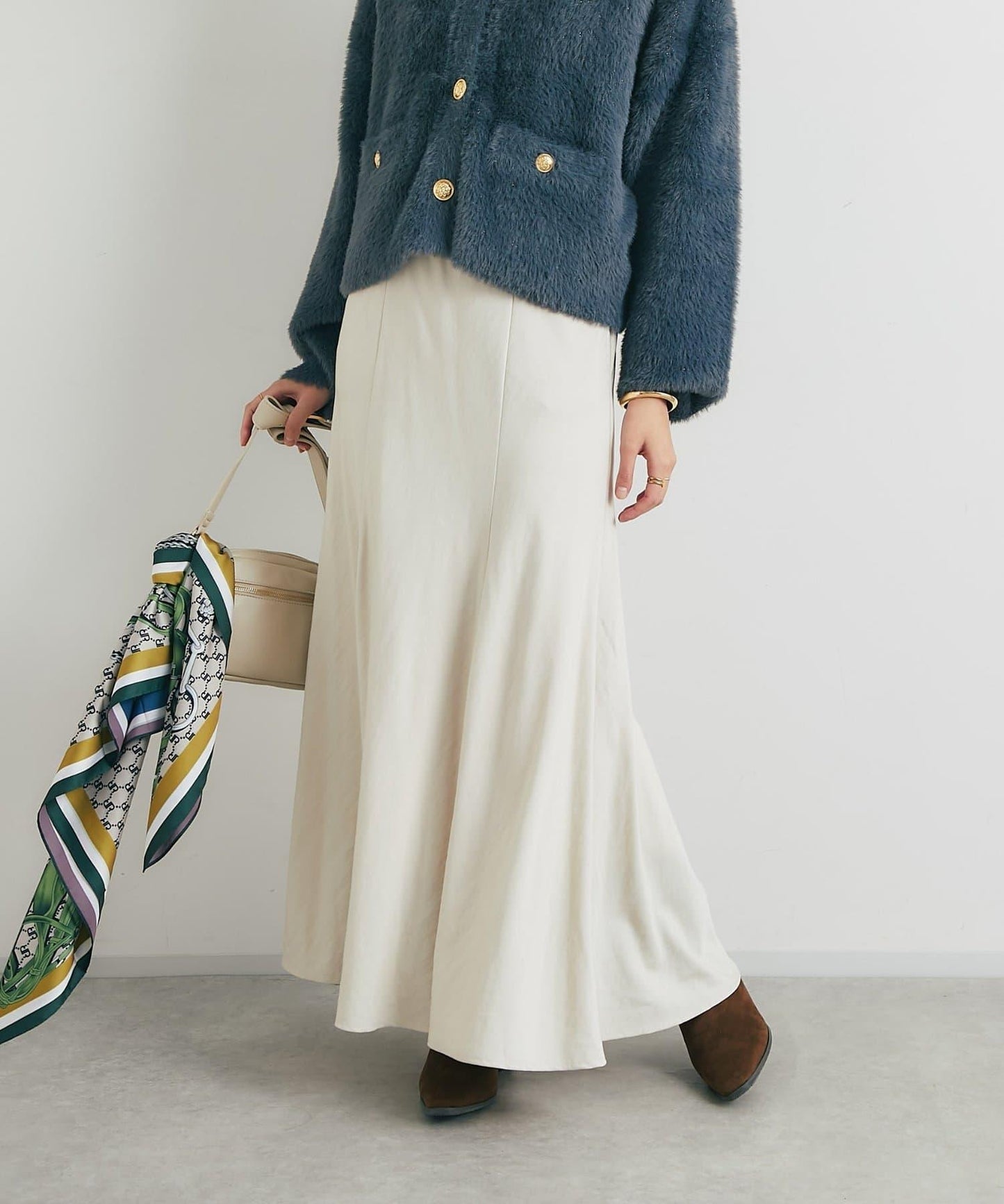 女性優雅版型褶皺美人魚裙