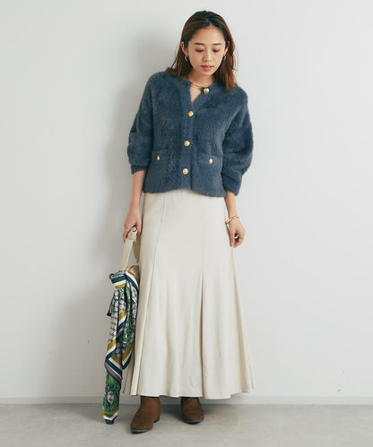 女性優雅版型褶皺美人魚裙