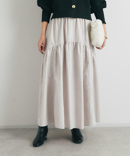 復古風格優雅可愛拼接設計仿舊工藝半身裙