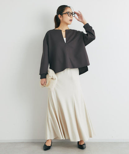 女性優雅版型褶皺美人魚裙