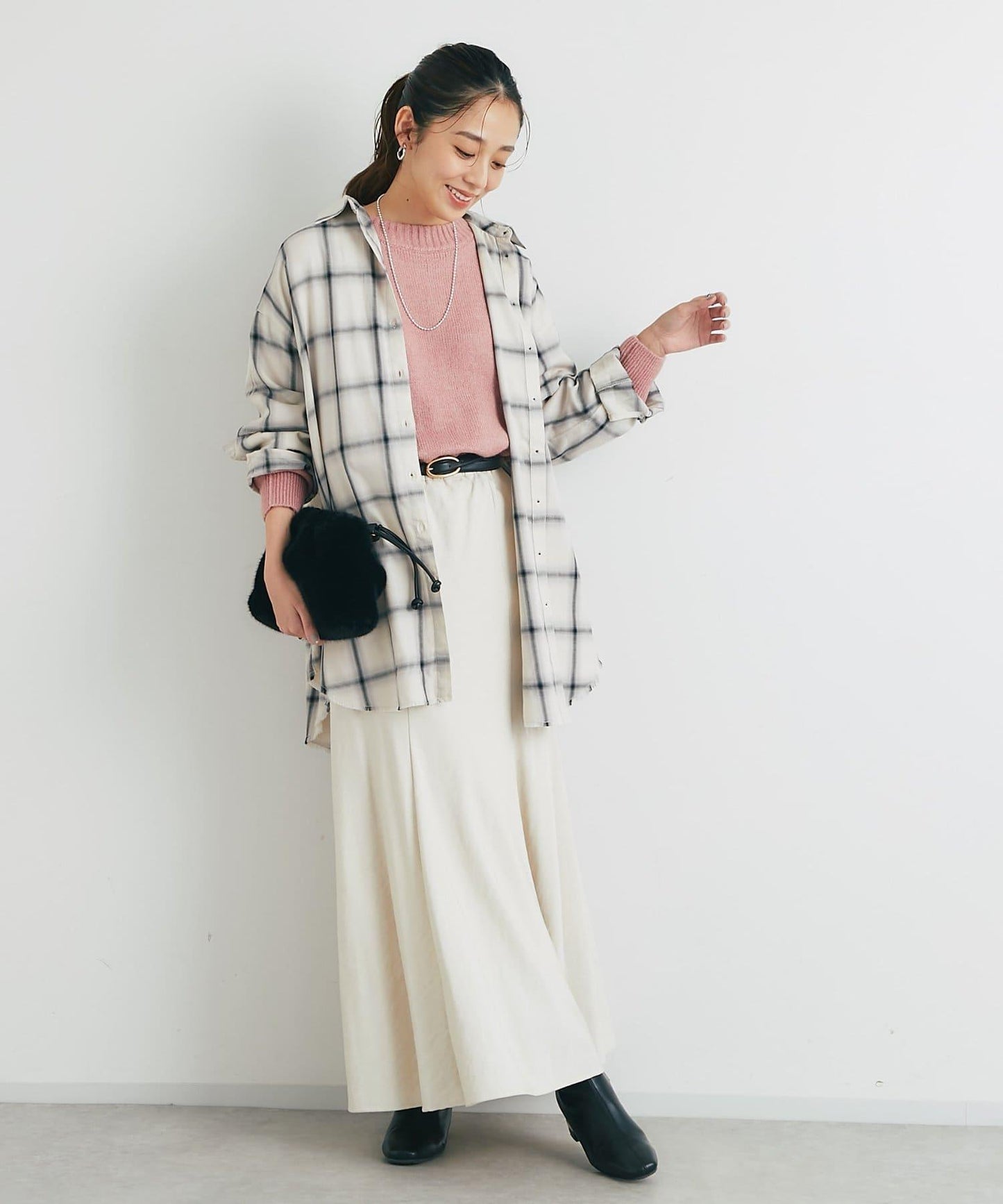 女性優雅版型褶皺美人魚裙