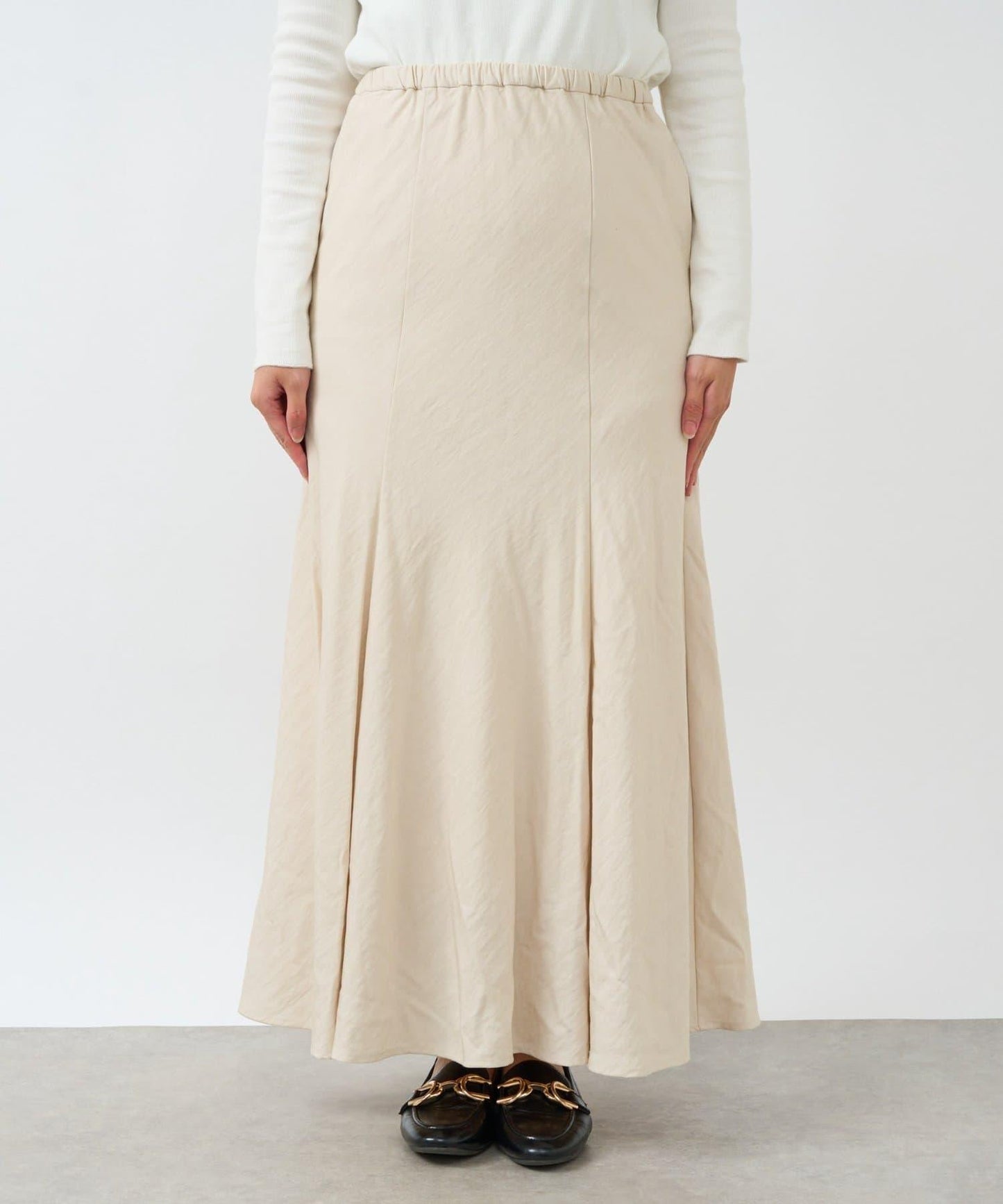 女性優雅版型褶皺美人魚裙