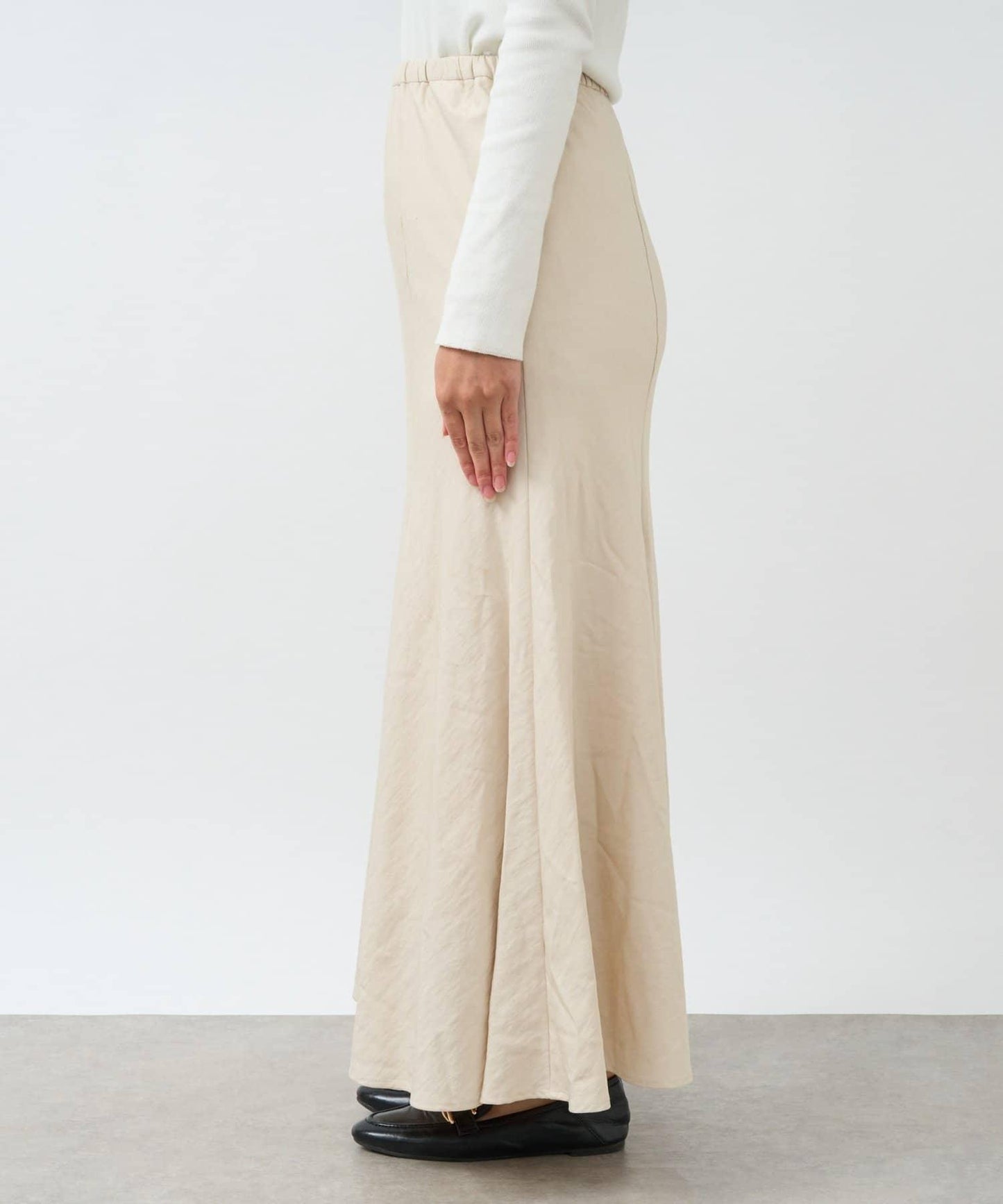 女性優雅版型褶皺美人魚裙