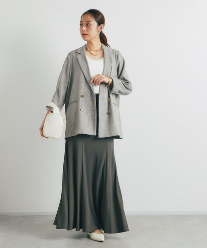 女性優雅版型褶皺美人魚裙