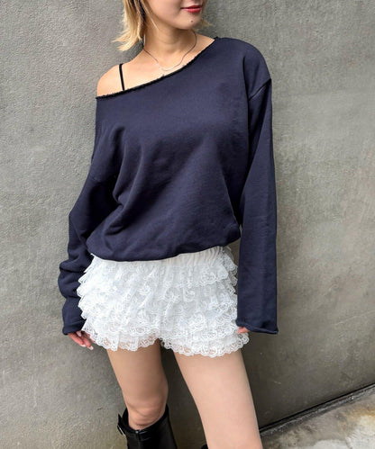 【AW】【EC限定】一字肩衛衣