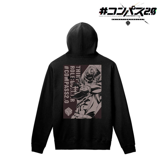 #COMPASS 2.0 戰鬥攝理解析系統（尺碼/XXL）13（Thirteen）背面印花連帽衛衣男女同款