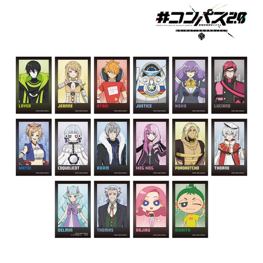 #COMPASS 2.0 戰鬥機理解析系統 交易用拍立得風格插畫卡 ver.B（單品/全套BOX）【BOX/16包入】