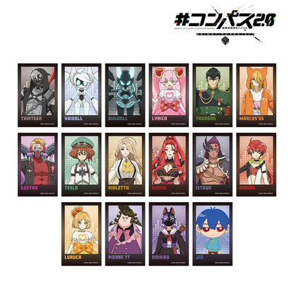 #COMPASS 2.0 戰鬥機理解析系統_交易用拍立得風格插畫卡 ver.A（單品/全套BOX）【BOX/16包入】