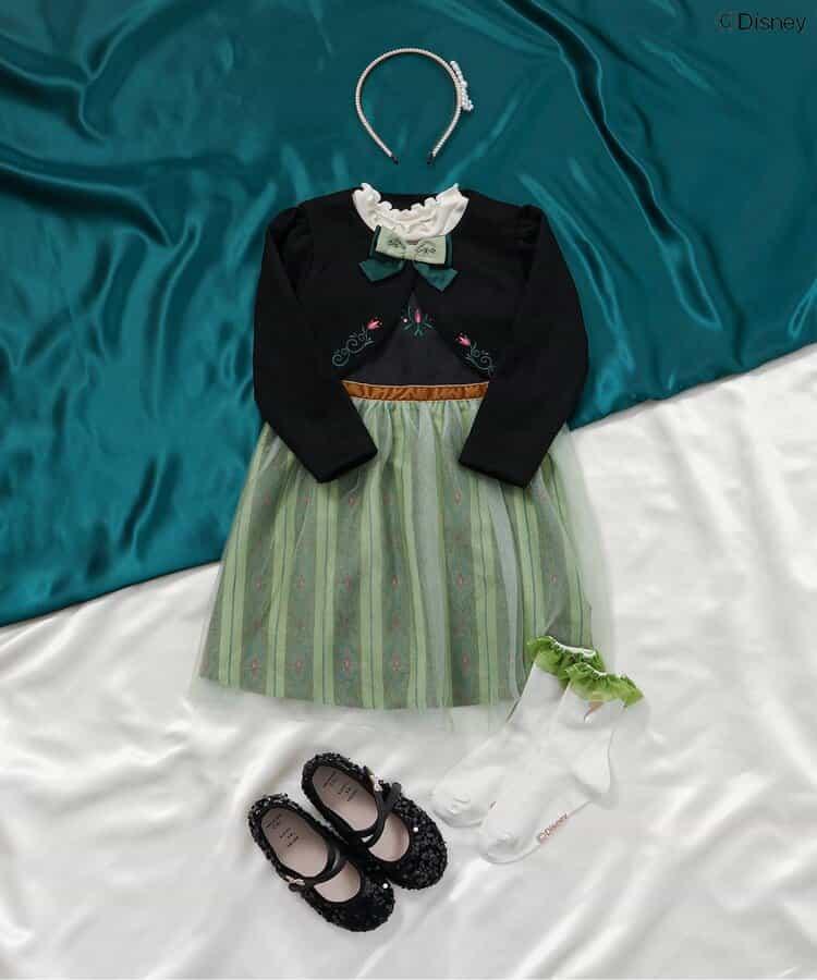 迪士尼角色網紗連衣裙