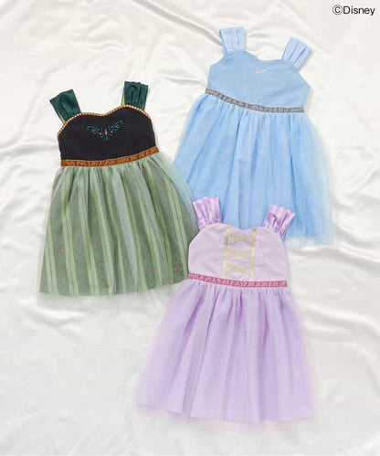 迪士尼角色網紗連衣裙