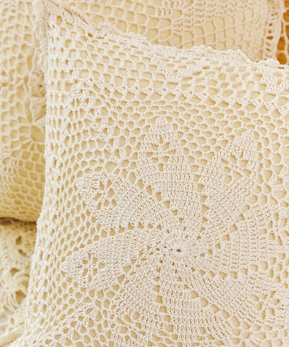 クロッシェクッションカバー:45×45cm