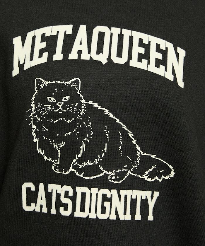 METAQUEEN 植絨貓咪加絨衛衣