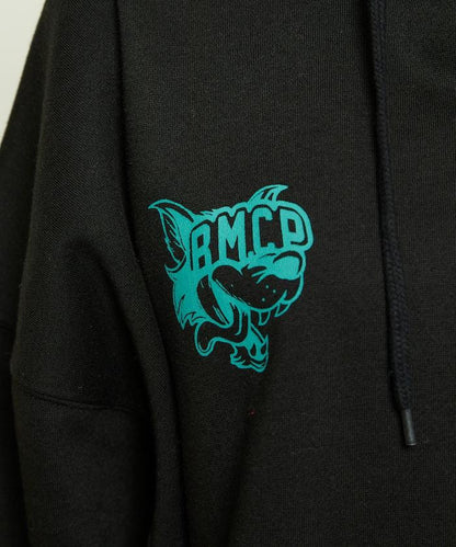 BMCP 狼圖案加絨連帽衛衣