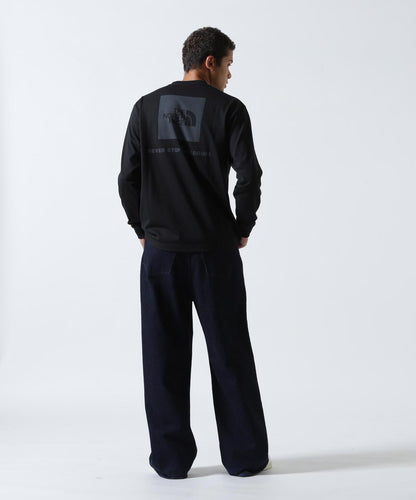 THE NORTH FACE 長袖背部方形標誌T恤