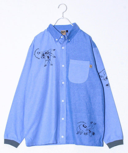 【Duckster/ダックスター】摔跤漫畫印花襯衫