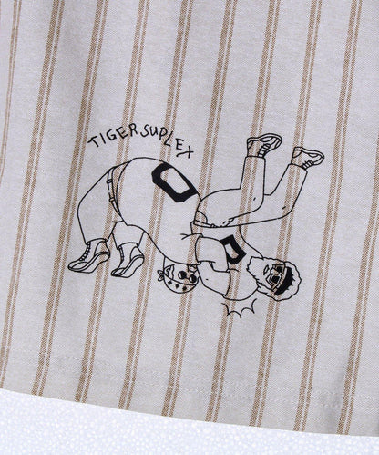 【Duckster/ダックスター】摔跤漫畫印花襯衫