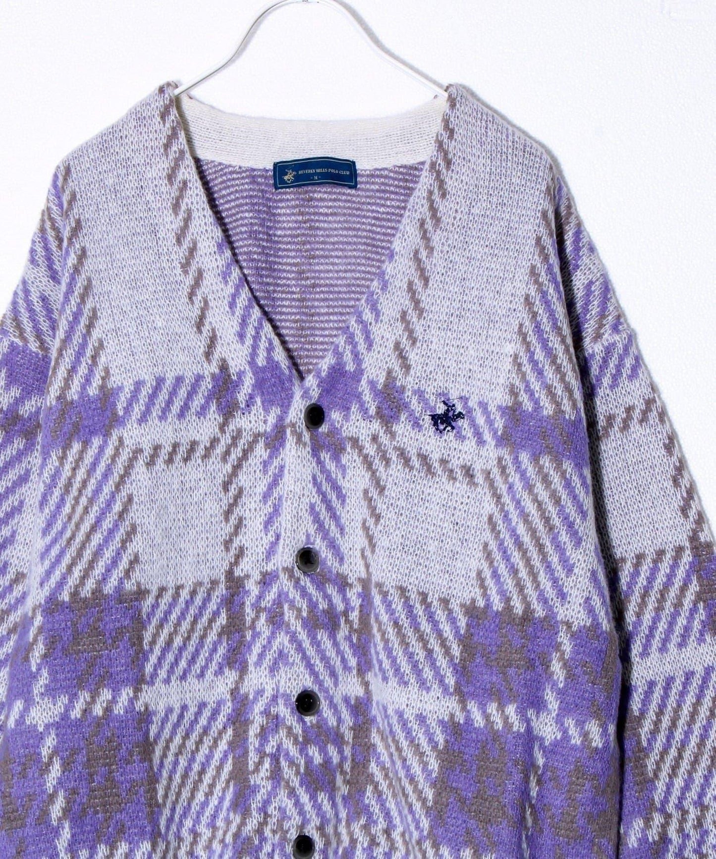 【實績品號/UNISEX/有特別花紋】【BHPC】仿馬海毛針織開衫