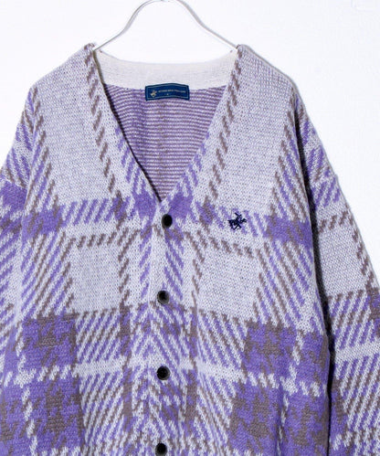 【實績品號/UNISEX/有特別花紋】【BHPC】仿馬海毛針織開衫