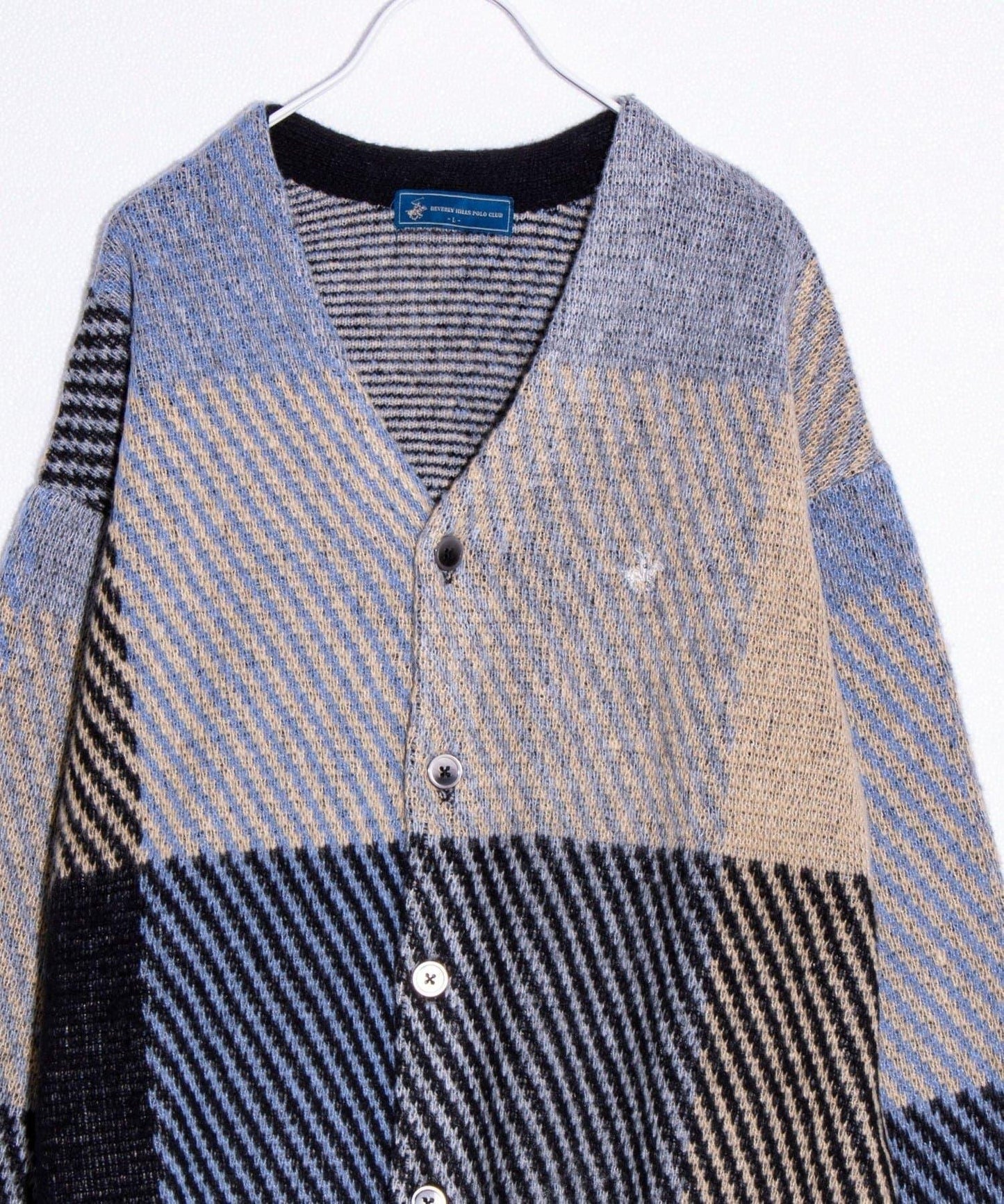 【實績品號/UNISEX/有特別花紋】【BHPC】仿馬海毛針織開衫