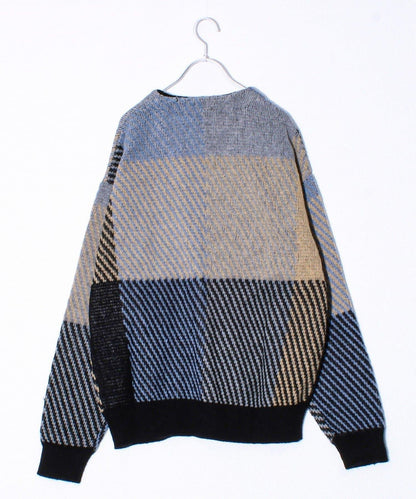 【實績品號/UNISEX/有特別花紋】【BHPC】仿馬海毛針織開衫