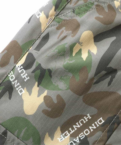 恐龍腳印迷彩寬鬆長褲 10分丈