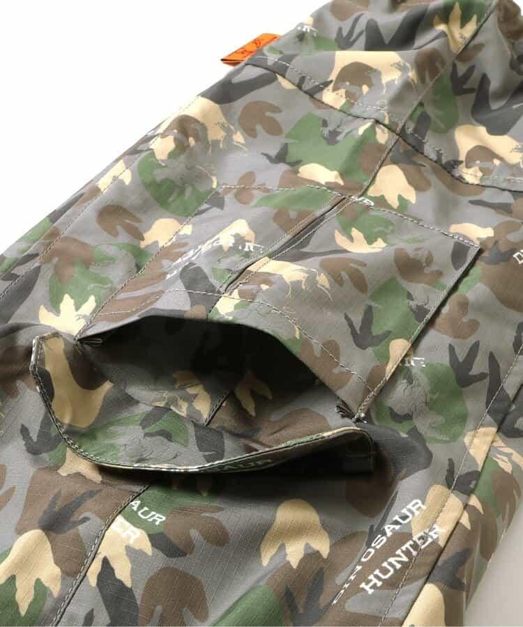 恐龍腳印迷彩寬鬆長褲 10分丈