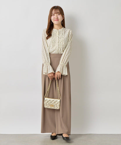 荷葉邊雪紡襯衫