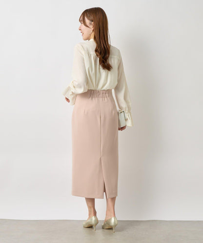 荷葉邊雪紡襯衫