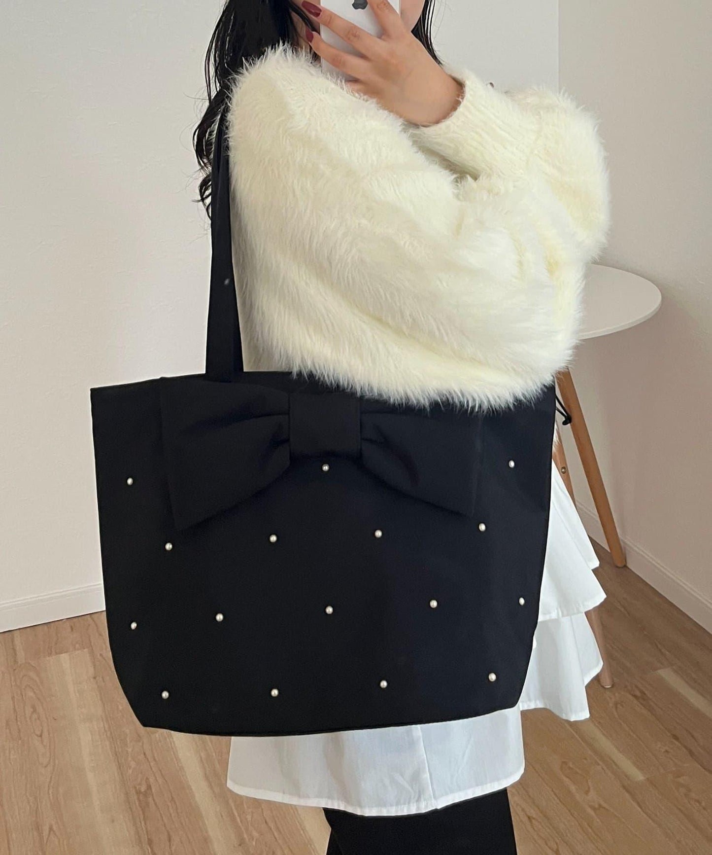 大蝴蝶結托特包