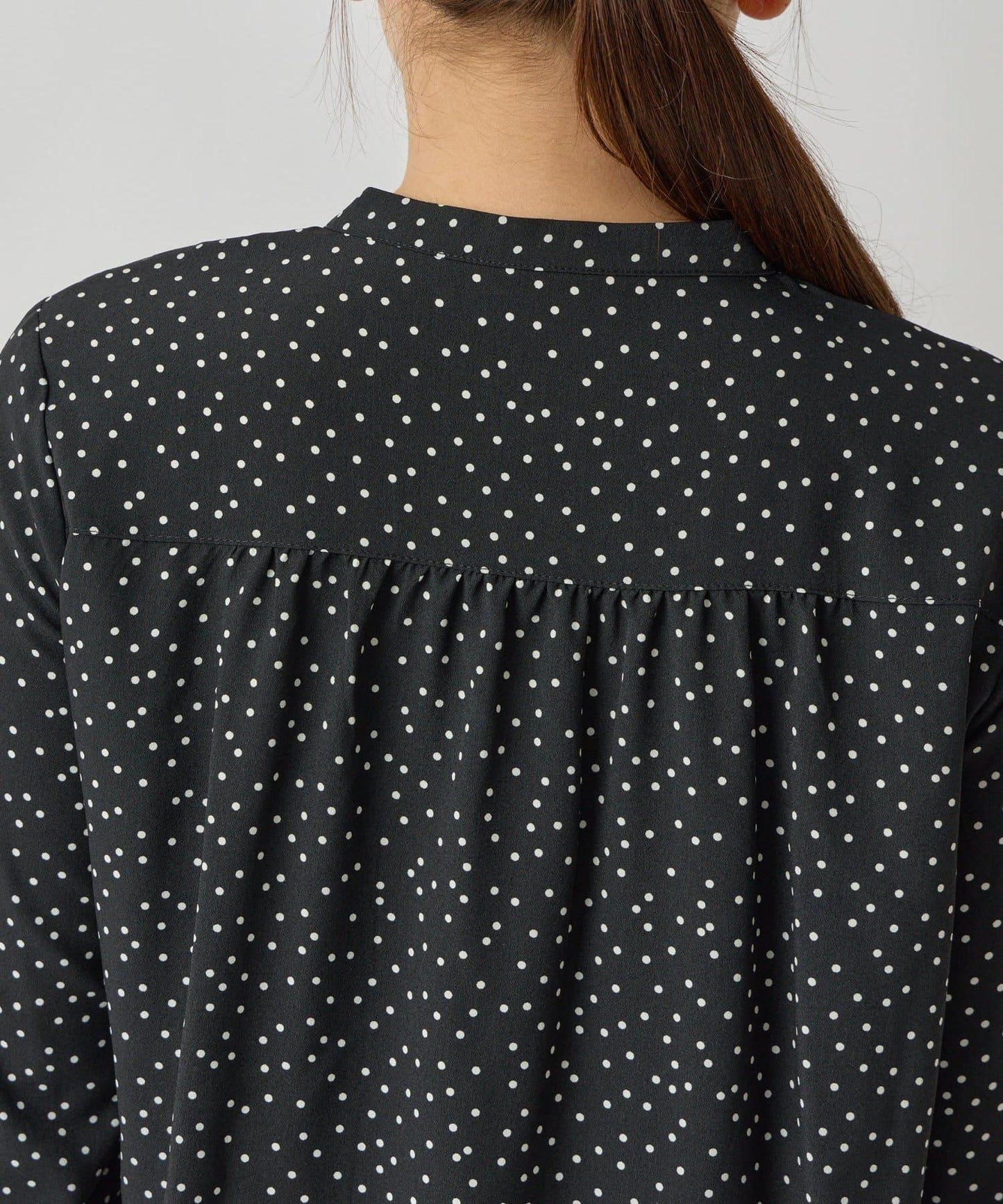 荷葉邊雪紡襯衫