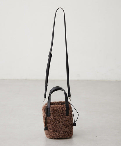 2WAY羊羔絨單肩包