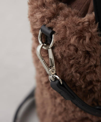 2WAY羊羔絨單肩包