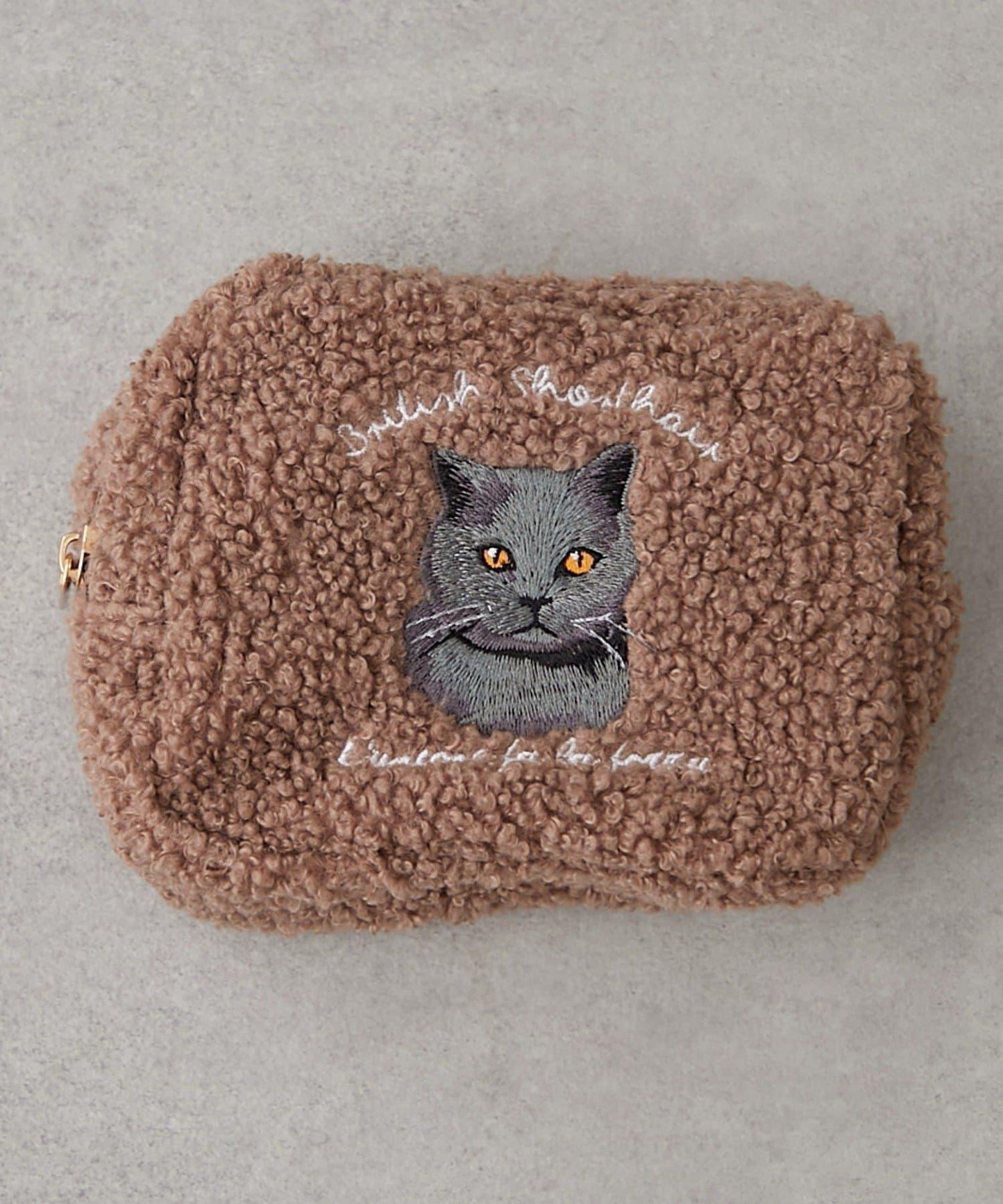 動物刺繡毛絨收納包