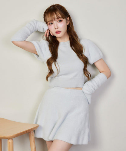 【可成套穿著】附臂套針織衫