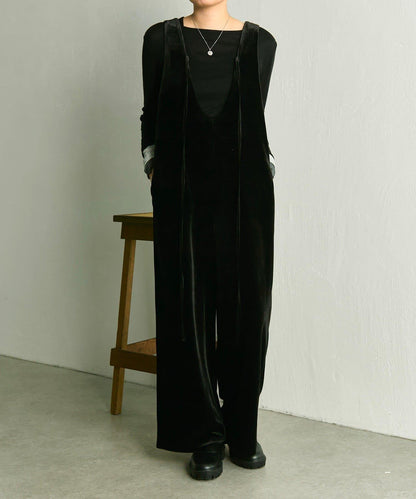 前後兩穿天鵝絨揹帶褲【SUM1 STYLE】